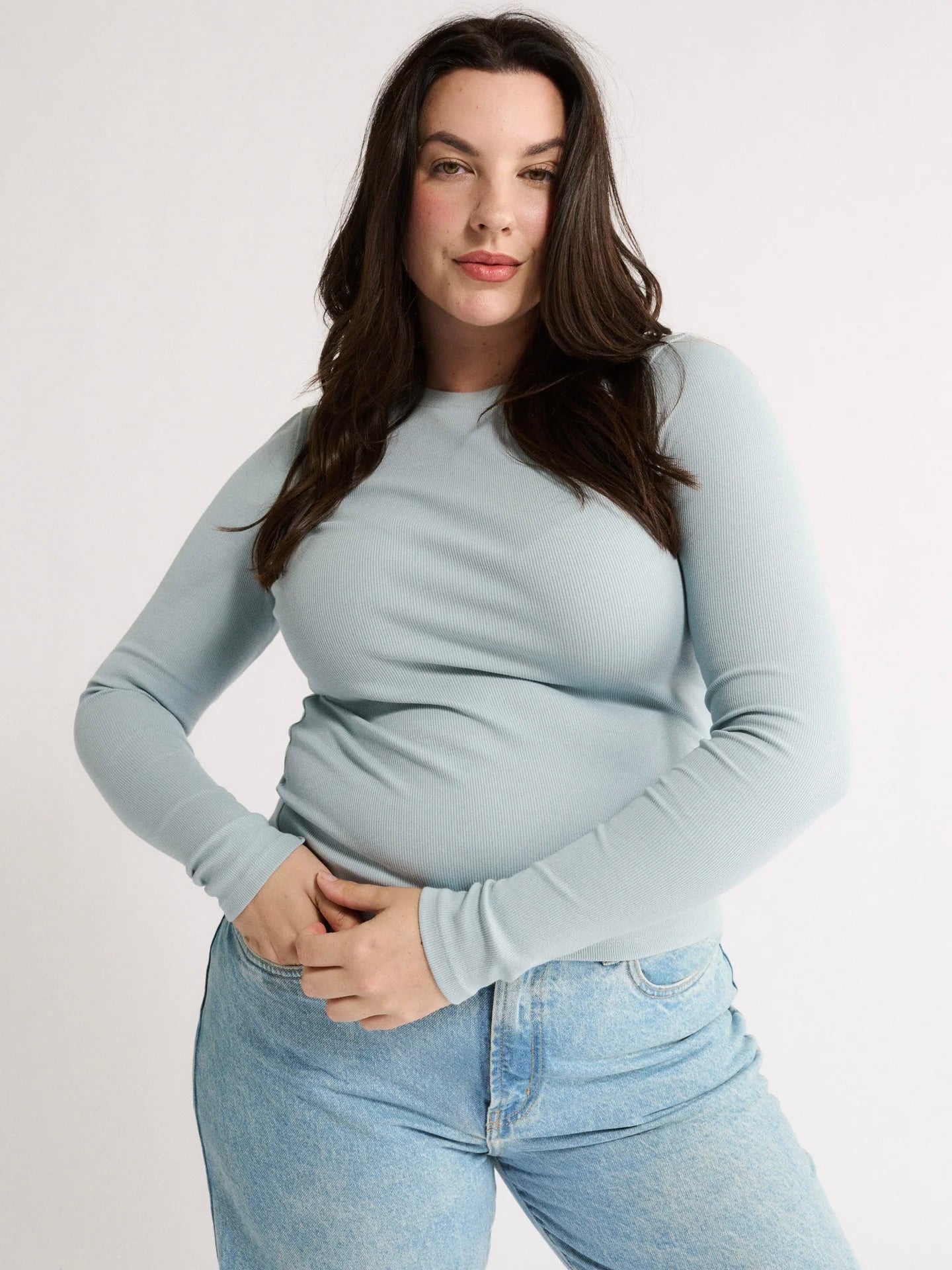 Carina Top - Stone Blue