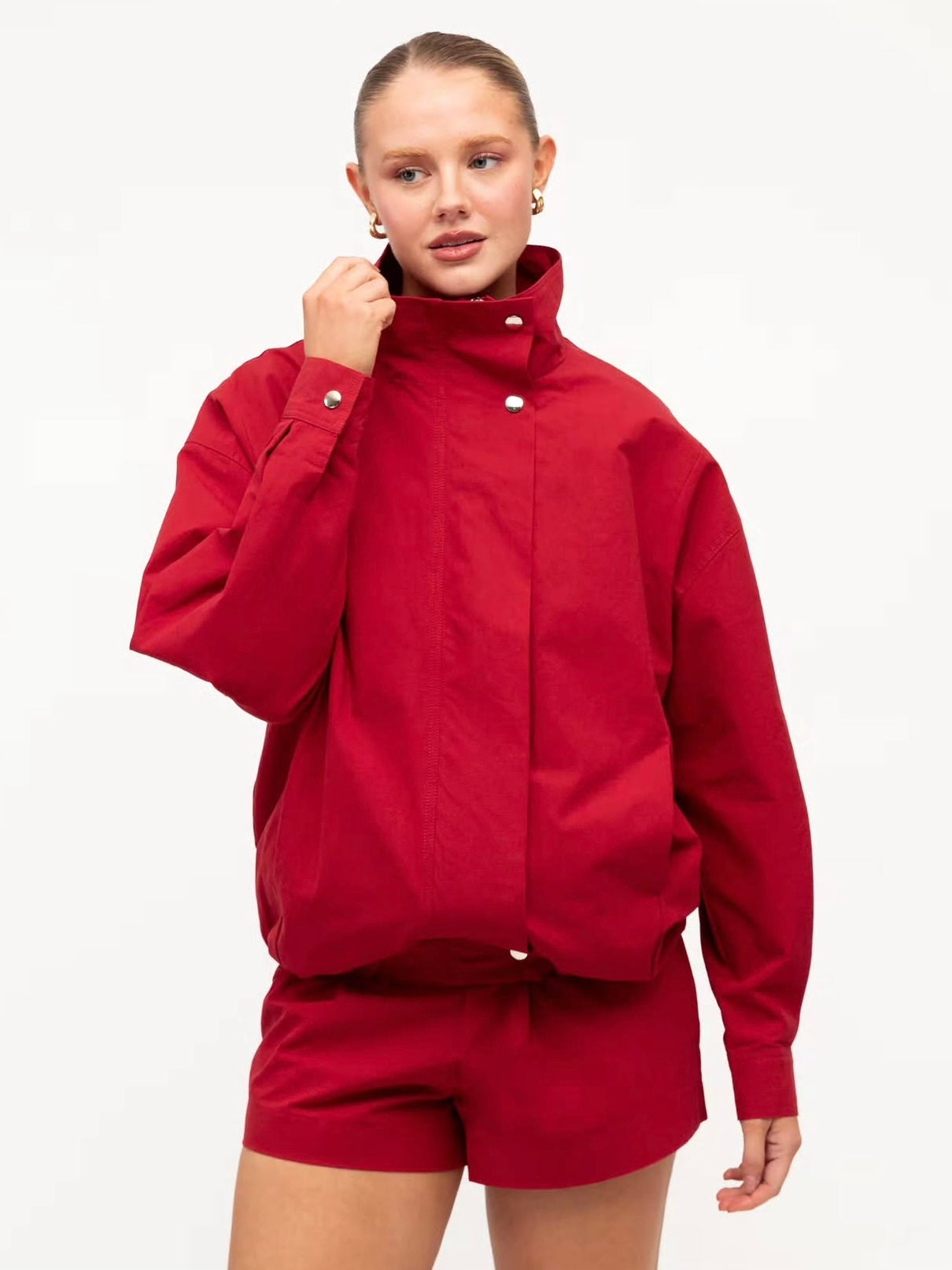 Selena Track Jacket - Red