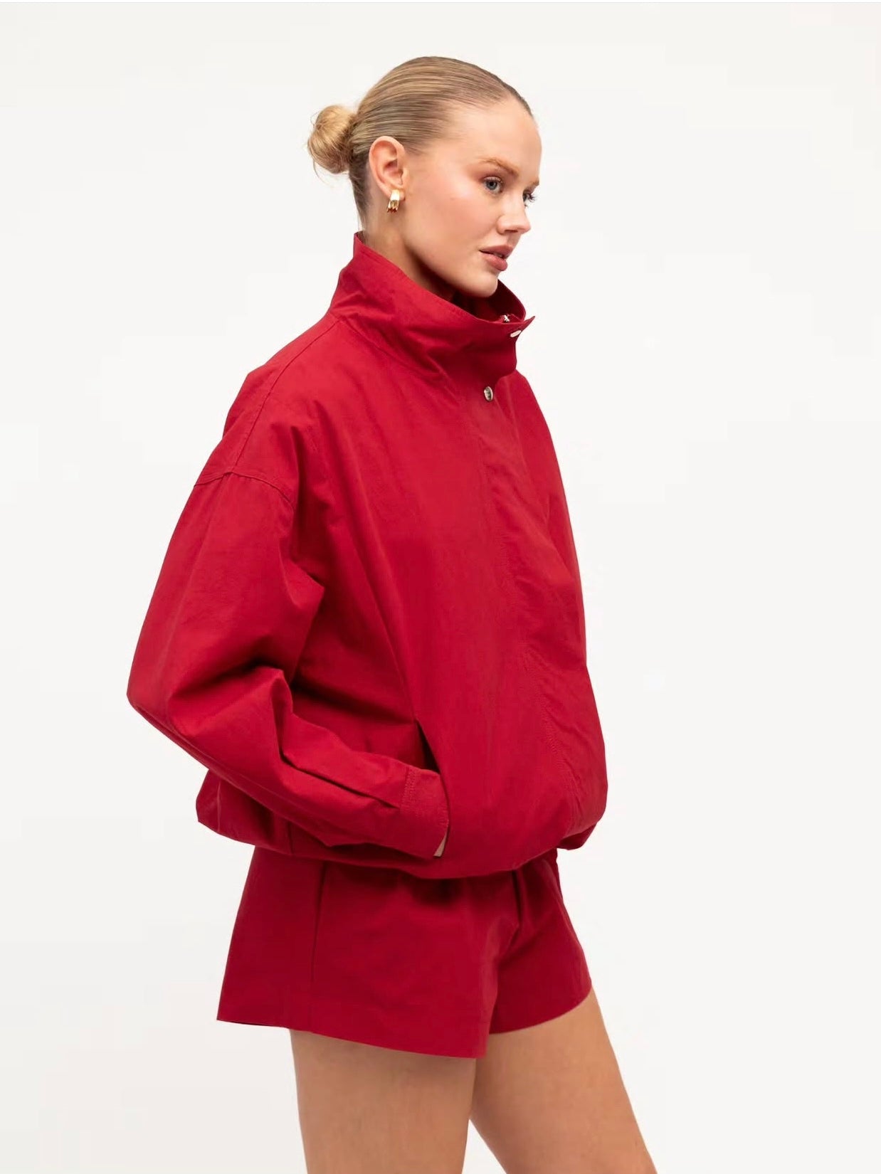 Selena Track Jacket - Red