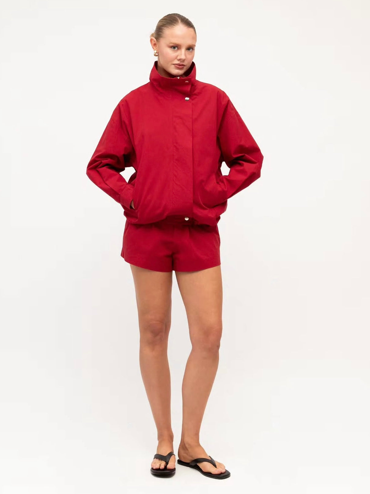 Selena Track Jacket - Red