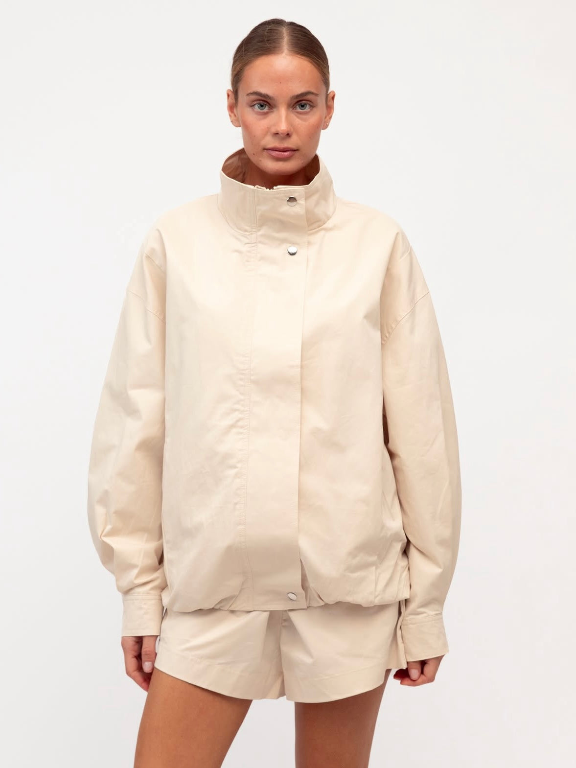 Selena Track Jacket - Ecru
