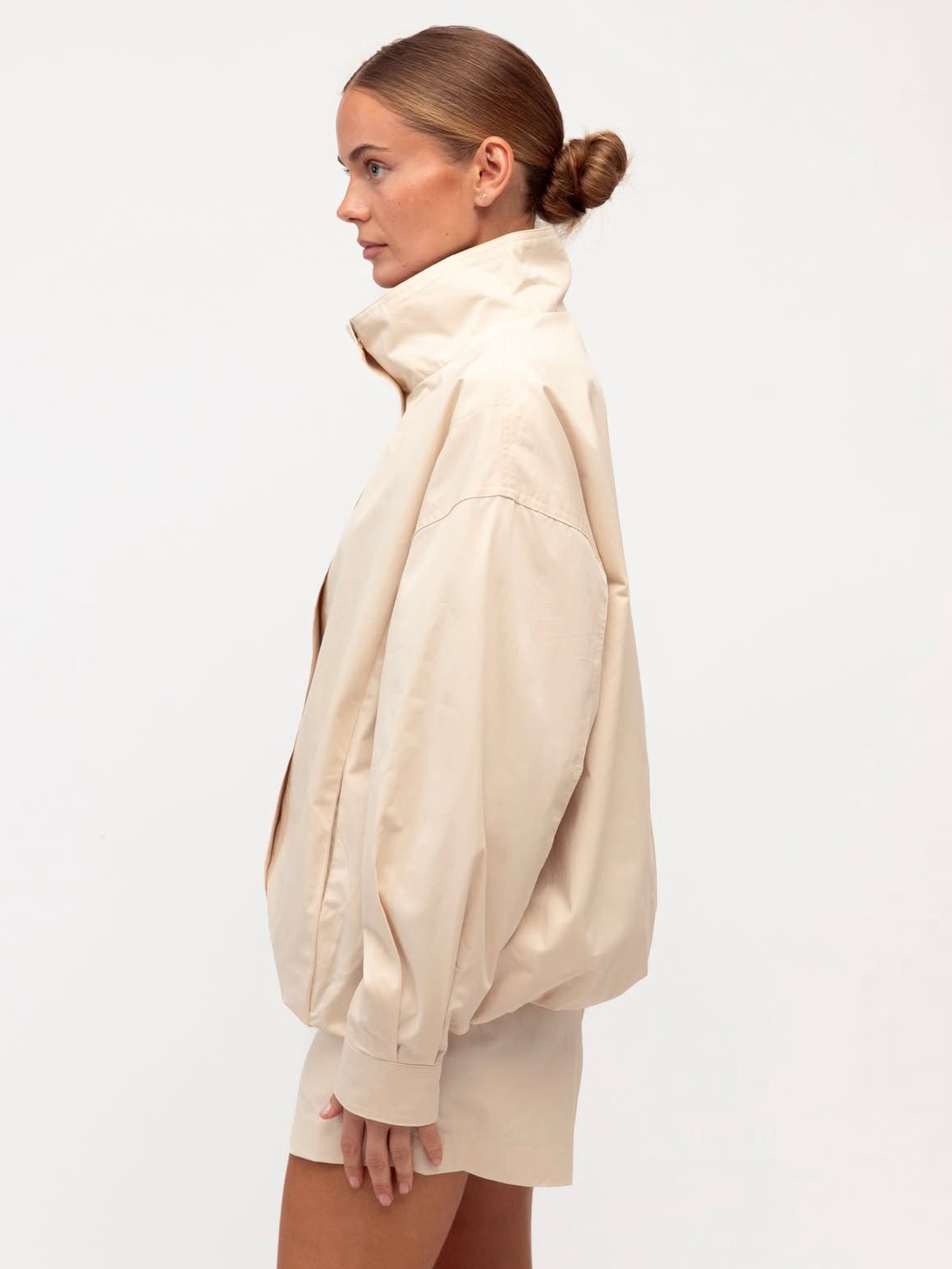 Selena Track Jacket - Ecru