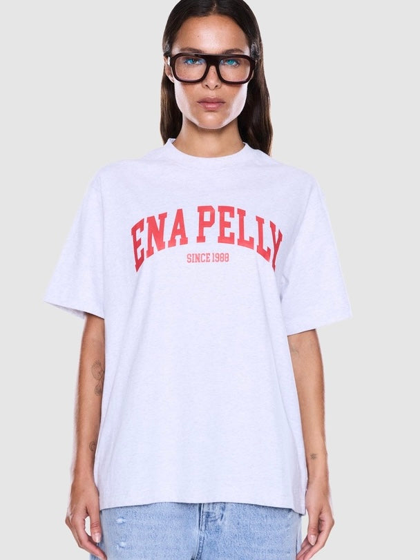 Sophia Relaxed Tee - White Marle