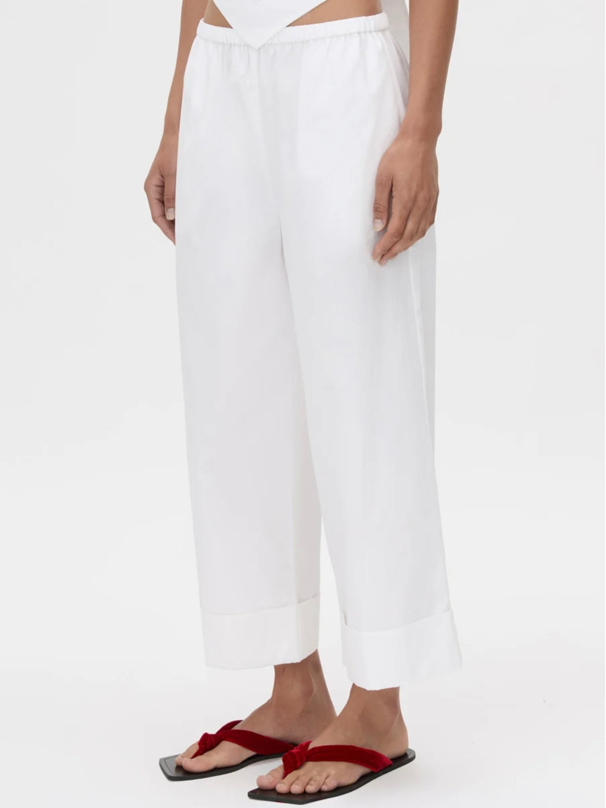 Onesto Wide Leg Pant - Soft White