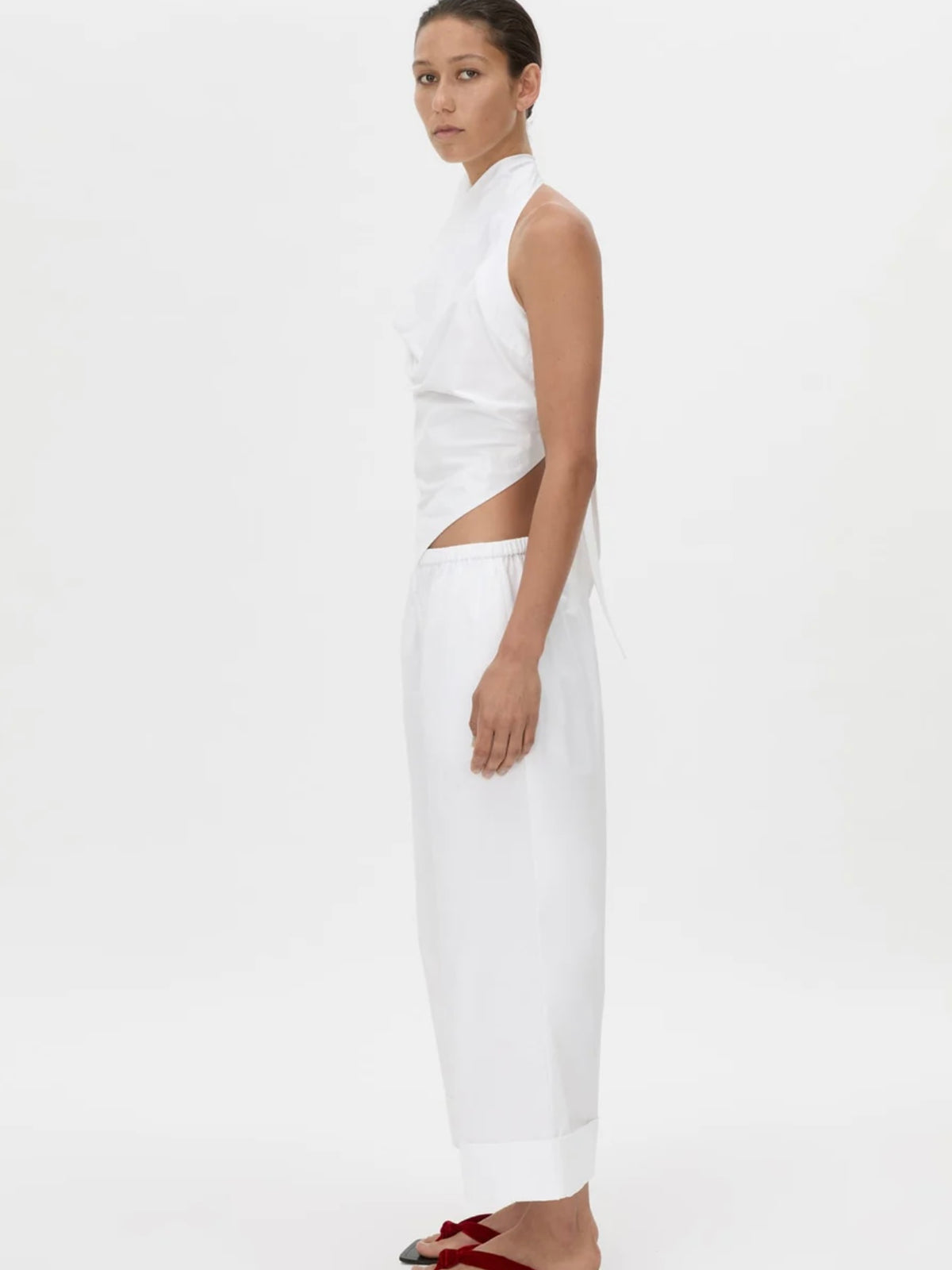 Onesto Wide Leg Pant - Soft White