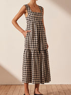 Aimee Open Back Midi Dress
