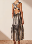 Aimee Open Back Midi Dress
