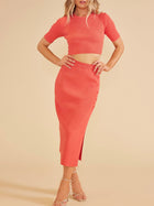 Charly Knit Top Red