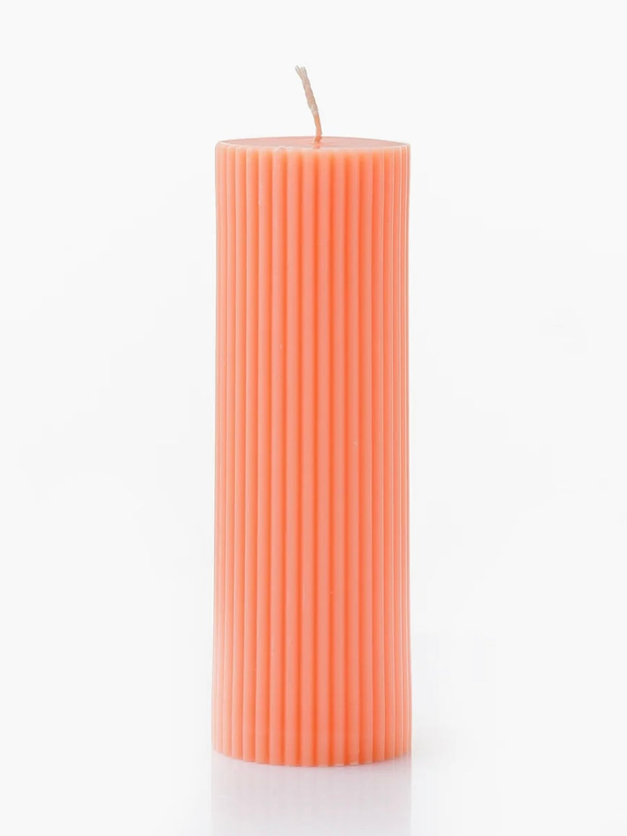 Pillar Neon Orange Candle