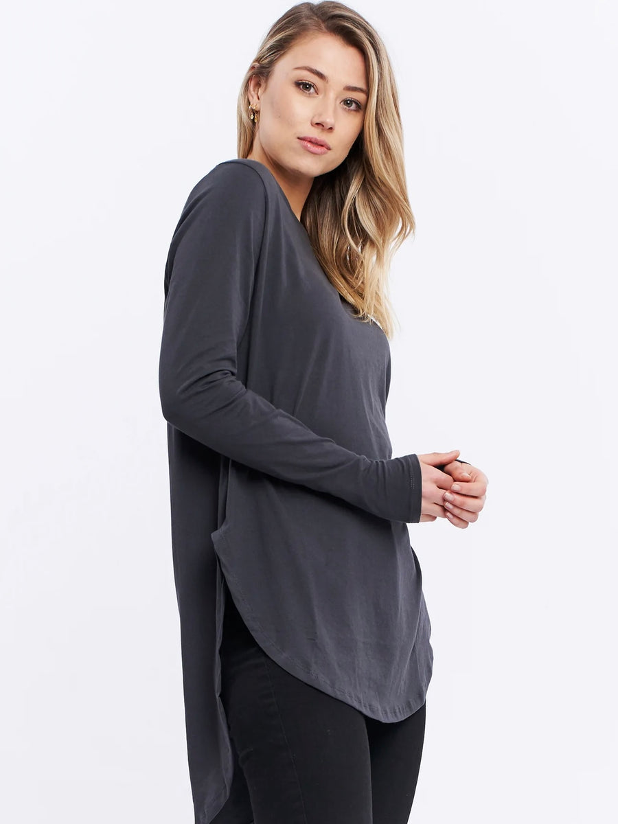 Long Sleeve Teardrop Tee Ashalt