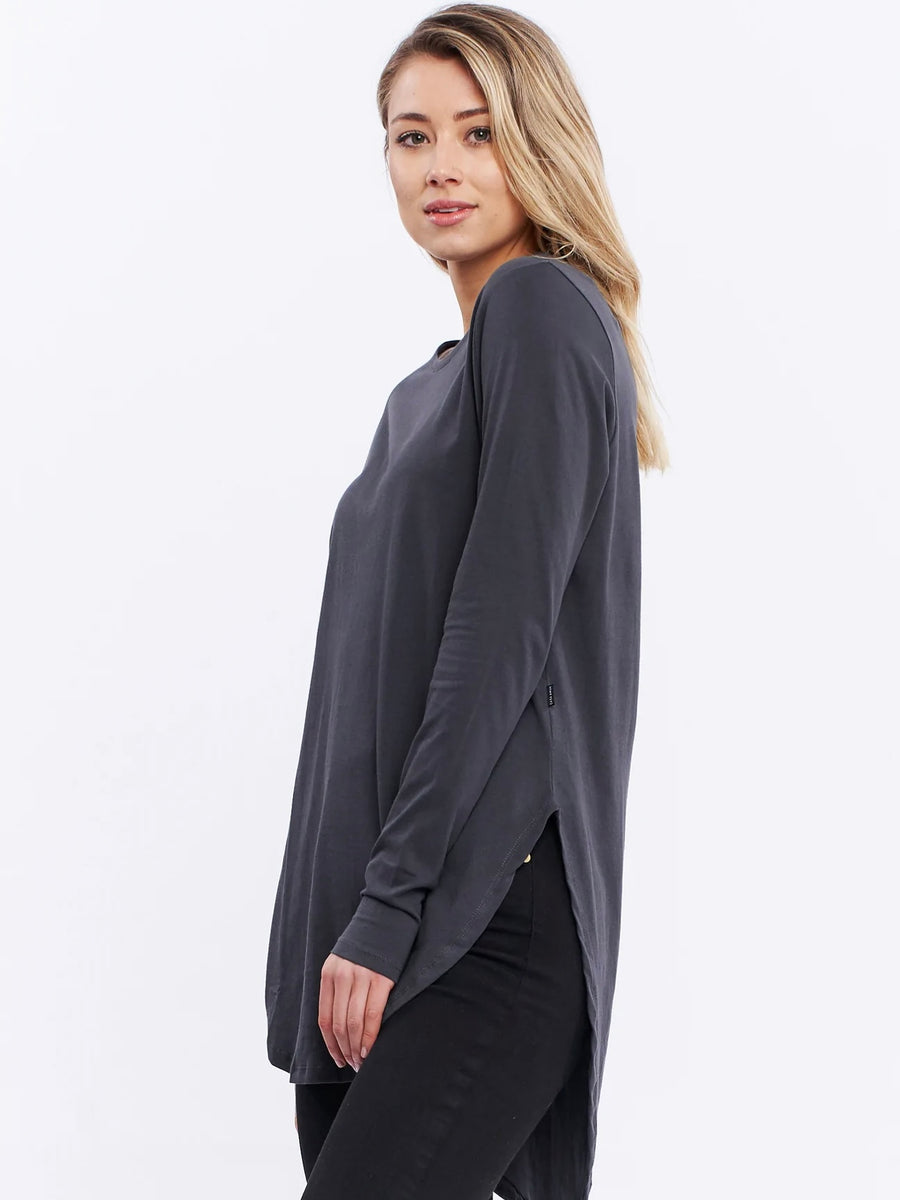 Long Sleeve Teardrop Tee Ashalt