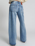 Berlin Blue Jackson Mid Waist Wide Leg Jean