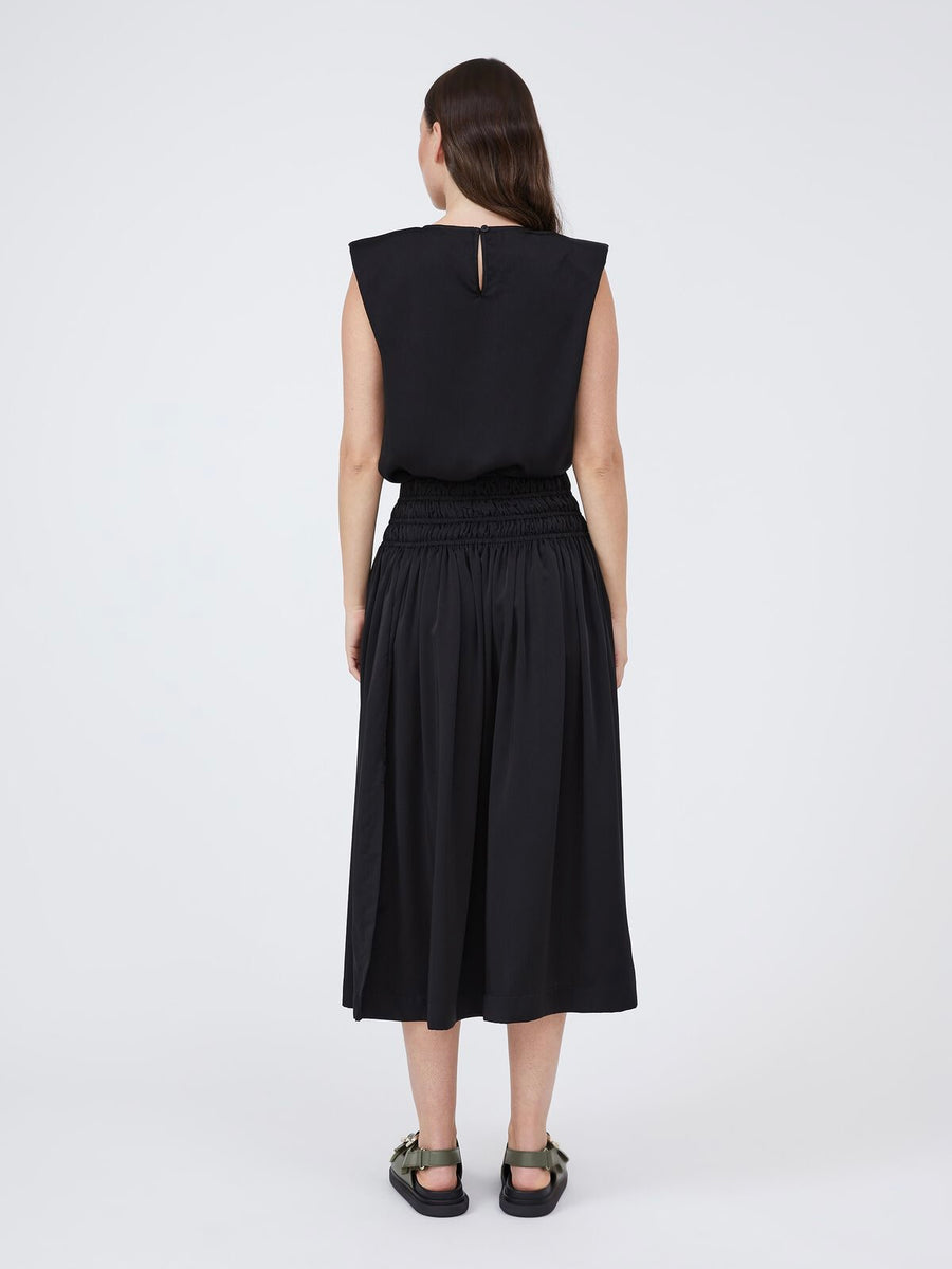 Satin Shoulder Pad Tank