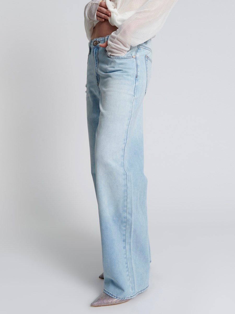Blue Latte Lowrider Wide Leg Jean