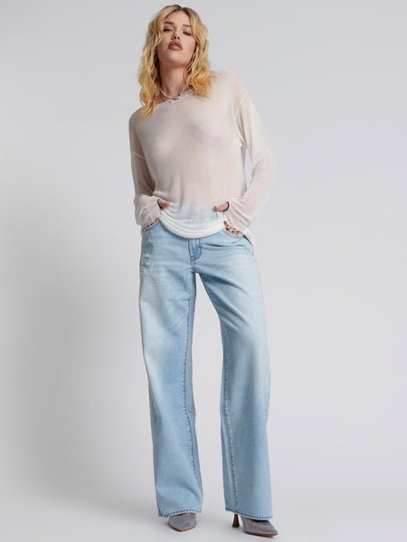 Blue Latte Lowrider Wide Leg Jean