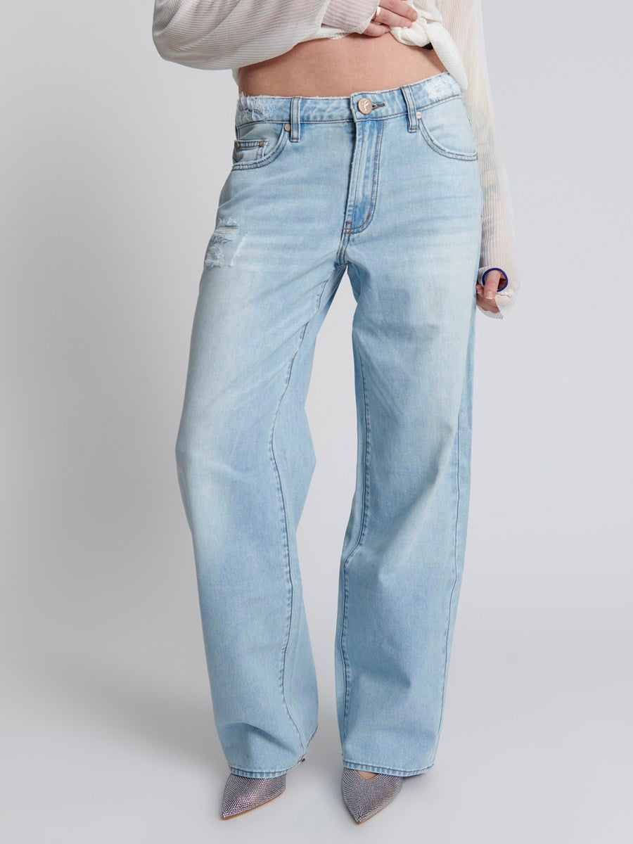 Blue Latte Lowrider Wide Leg Jean