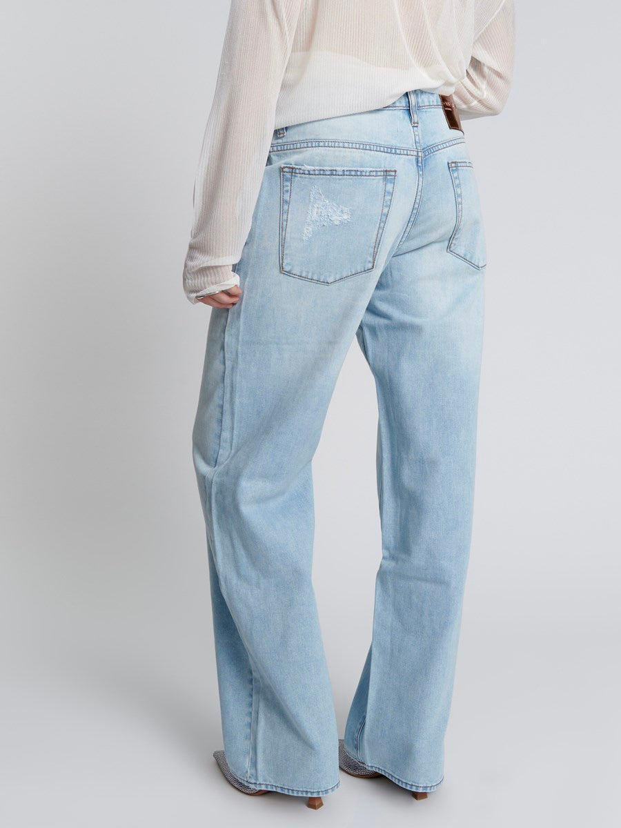 Blue Latte Lowrider Wide Leg Jean