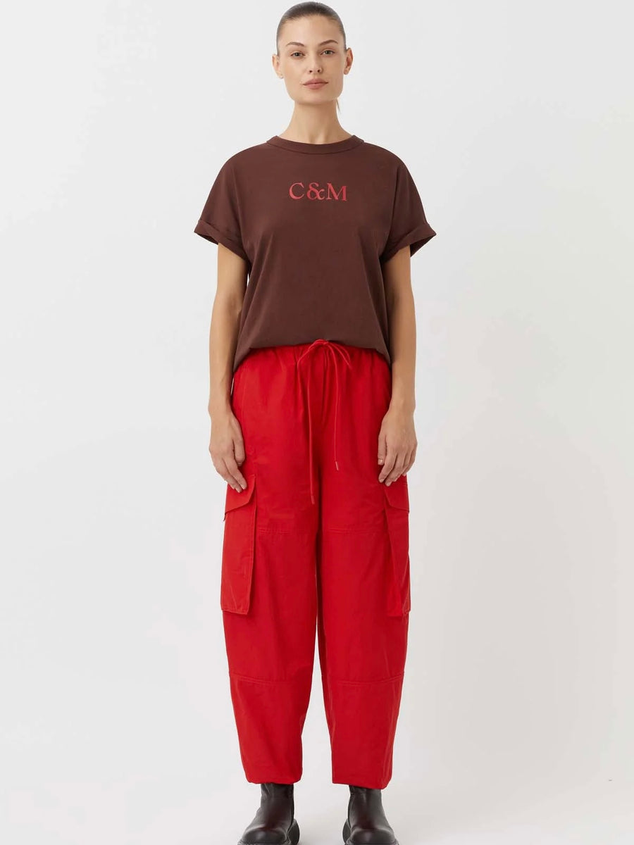 Huntington C&M Tee Warm Chocolate