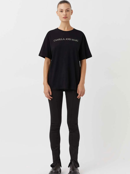Asher Tee Black w Stone