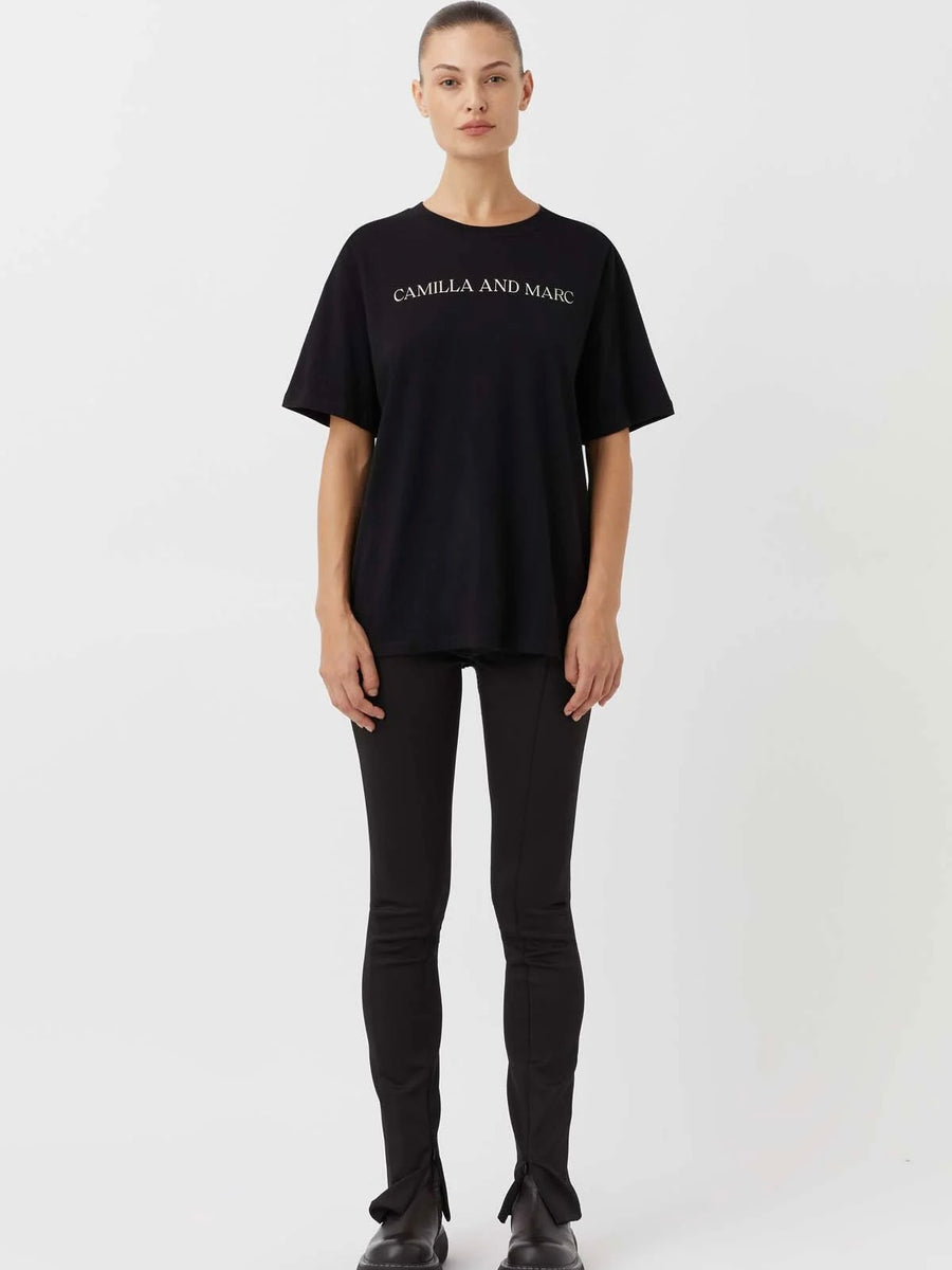 Asher Tee Black w Stone