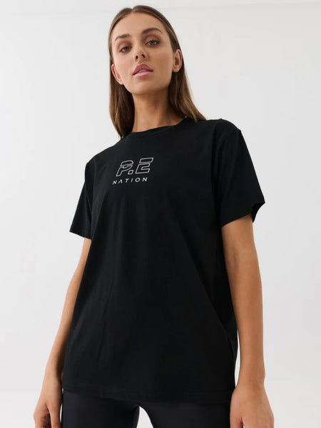 Heads Up Tee Black