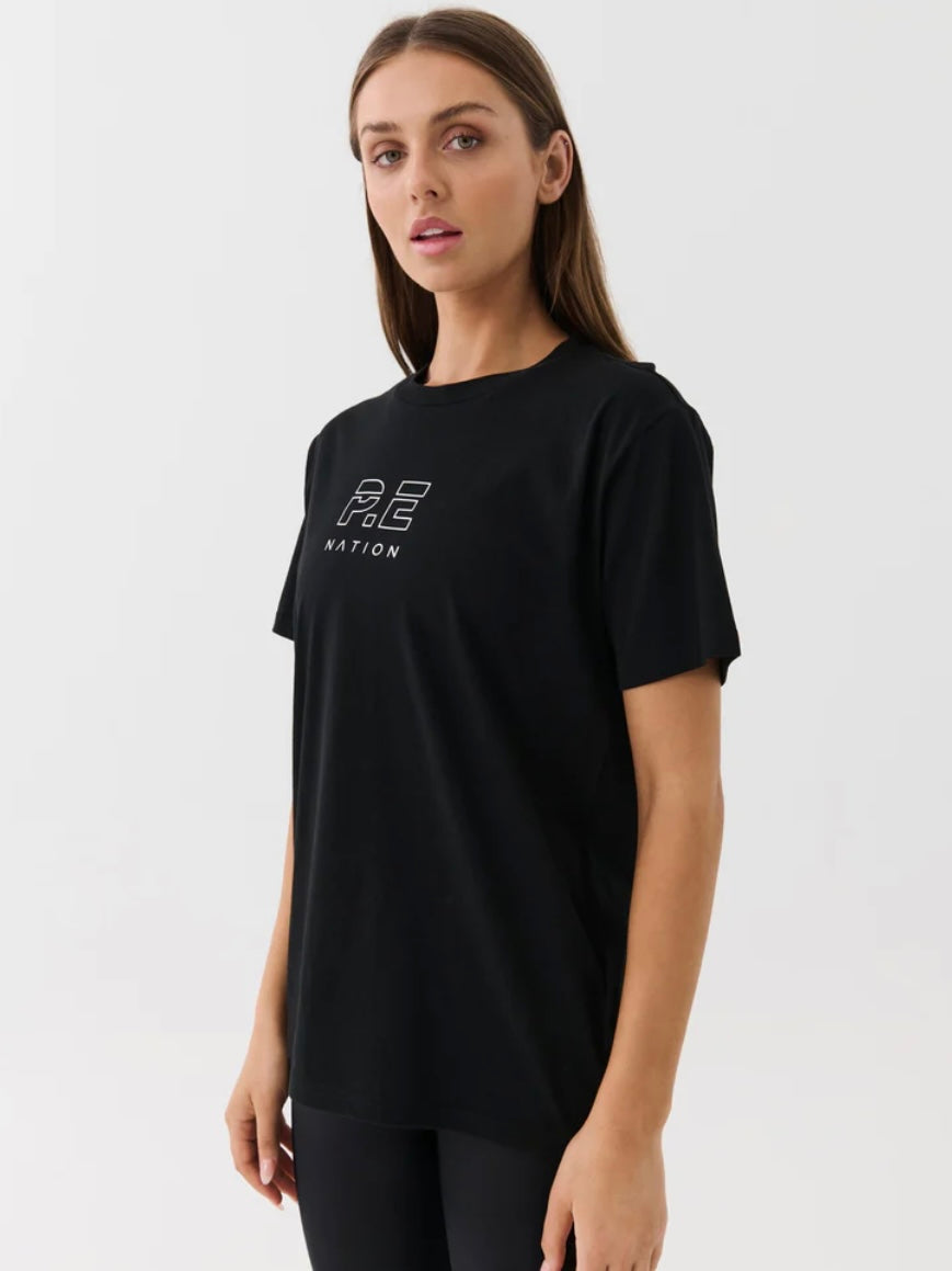 Heads Up Tee Black
